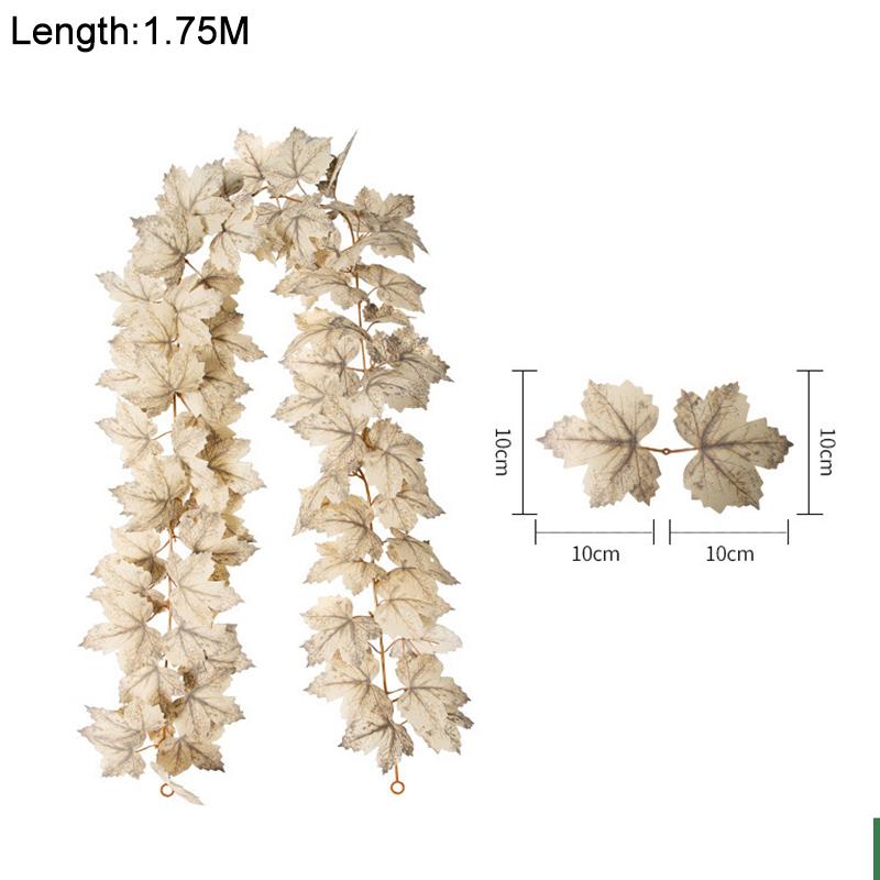 

Искусственные кленовые листья гирлянда тыква искусственные растения осень украшение дома День благодарения Хэллоуин Рождество Свадебный декор C