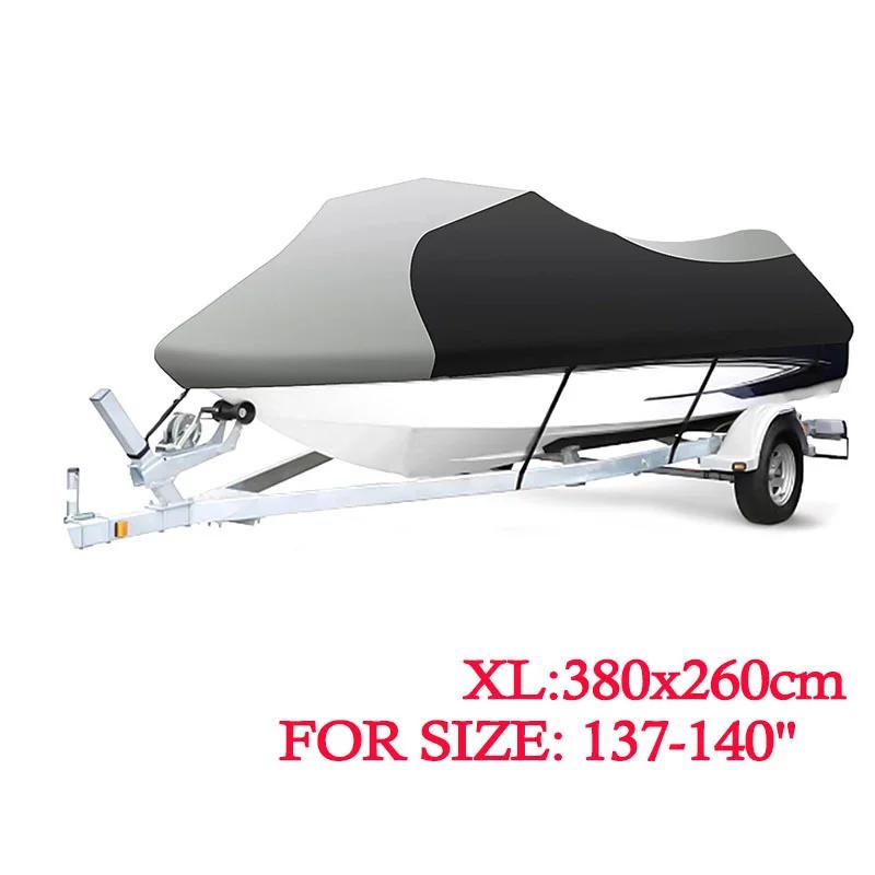 Motorboat Jet Ski Trailerable Cover 600D Waterproof Motor Boat Cover For Yamaha WaveRunner EXR VX Cruiser For Sea Doo GTI
