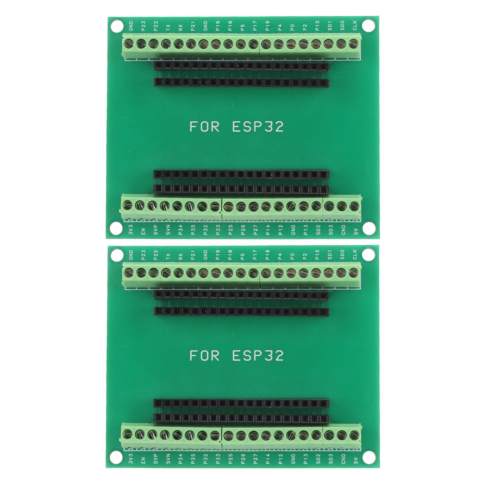 

2Pcs ESP32 Breakout Board 38 Pin 2 in 1 Dual Core CPU Низьке енергоспоживання Бездротовий Wi-Fi Bluetooth