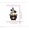 Witch Magical Stove Brooches Cartoon Creative Pins Bag Shirt Denim Lapel Pin Custom Badges Fashion Jewelry Gifts for Women Kids