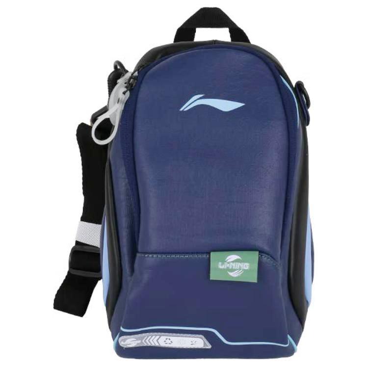 Li Ning Recycled Fiber Shoulder Bag, Crossbody Bag Regular Unisex Dark Blue Black ABDU069-300F