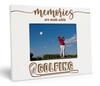 Engraved Table Top Photo Frame  Wooden Memories Are Made While Golfing Quotes White Picture Frame