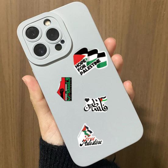 50Pcs Free Palestine Stickers Cool Waterproof Vinyl Decal for Adults Teens Kids Cartoon Graffiti Sticker for Water Bottle Bike Guitar