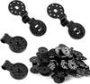 Shade Cloth Fixing Clips 50 Pcs - Reliable Eyelets, Wind-resistant Plastic (black)