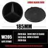 3D 185MM 205MM Ön Izgara Yıldız Logosu Amblemi Rozet Oto Aksesuarları Mercedes-Benz C/B/E Sınıfı W206 W253 W213 GLC GLE V Sınıfı İçin