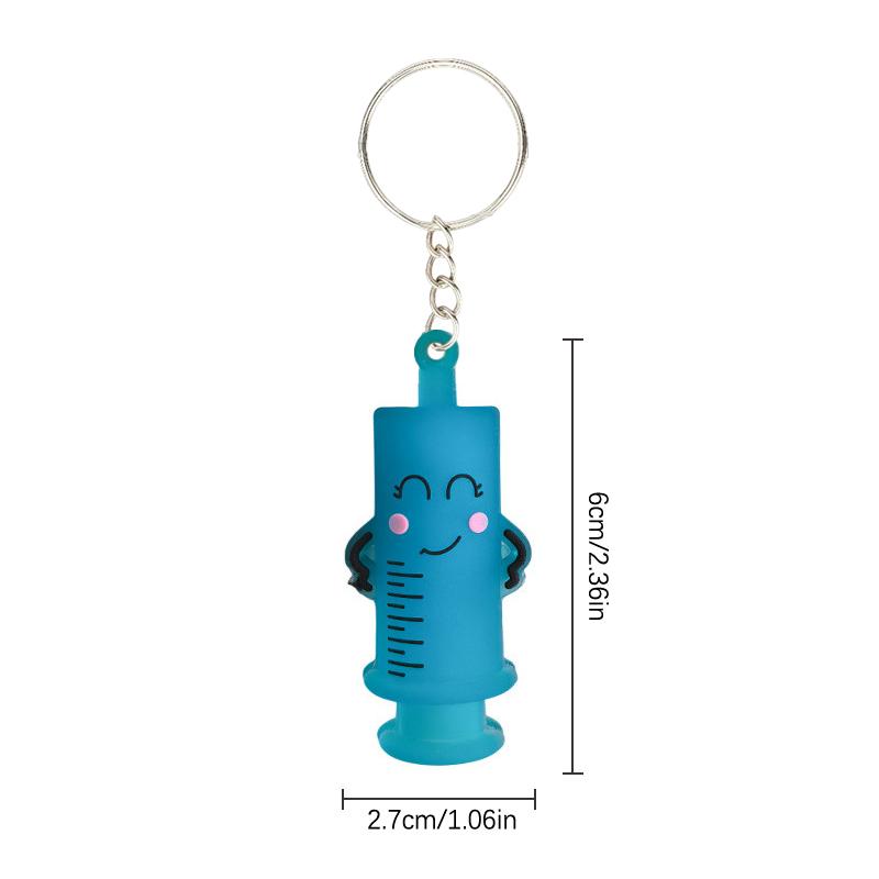 Ampoule Bottle Opener Keychain Syringe-Shaped Cutter Nurse Doctor Aid Medication Vial Breaker Tool Keyring Backpack Accessories