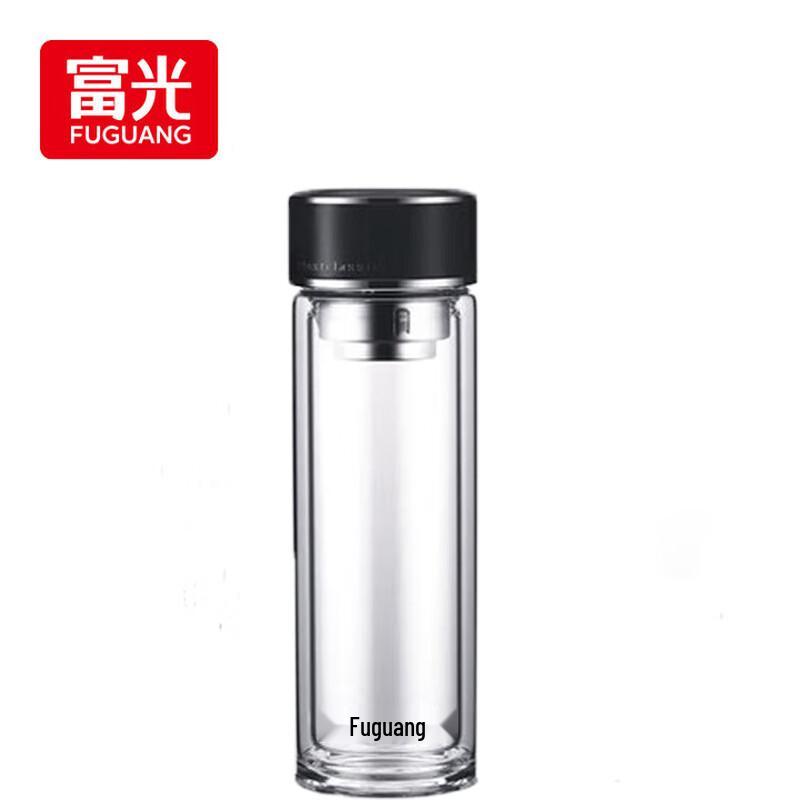 Fuguan Mingcheng Antibacterial Double-Layer Glass Cup