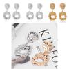 Trendy Geometric Alloy Earrings Stylish Irregular Design Fashion Jewelry For Women
