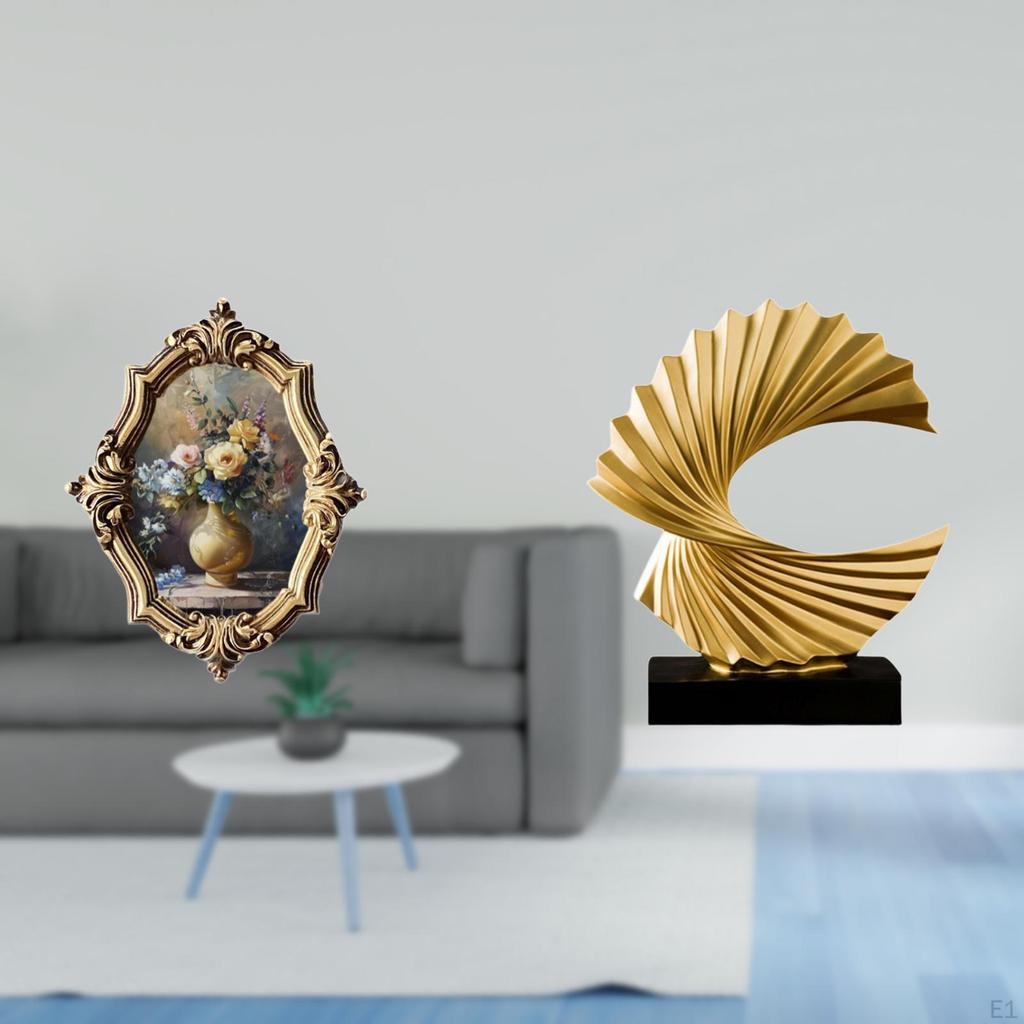 Vintage Oceanic Resin Art Frame Sculpture for Bedroom Office Gallery Wall Decoration and Delicate
