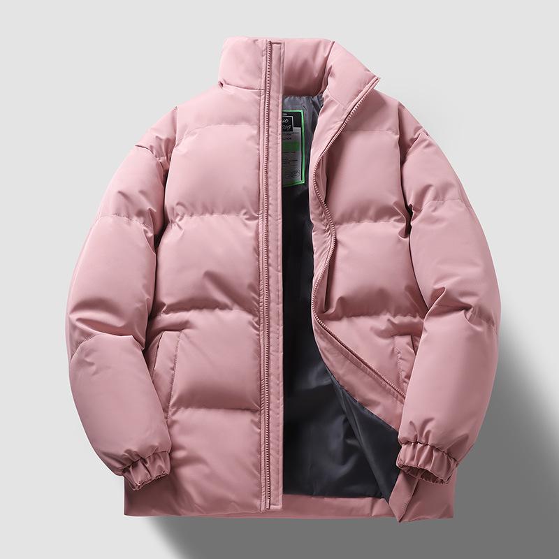 Men's Thickened Cotton Puffer Jacket: Cold-Resistant, Casual, Versatile, and Fashionable Coat.