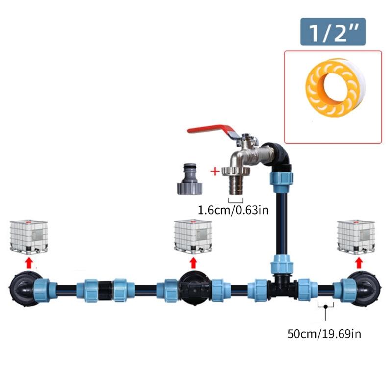 IBC Tank Vertical Stacking Connection set Weatherproof Design Outdoor Use weight  flows Systems for IBC Containers
