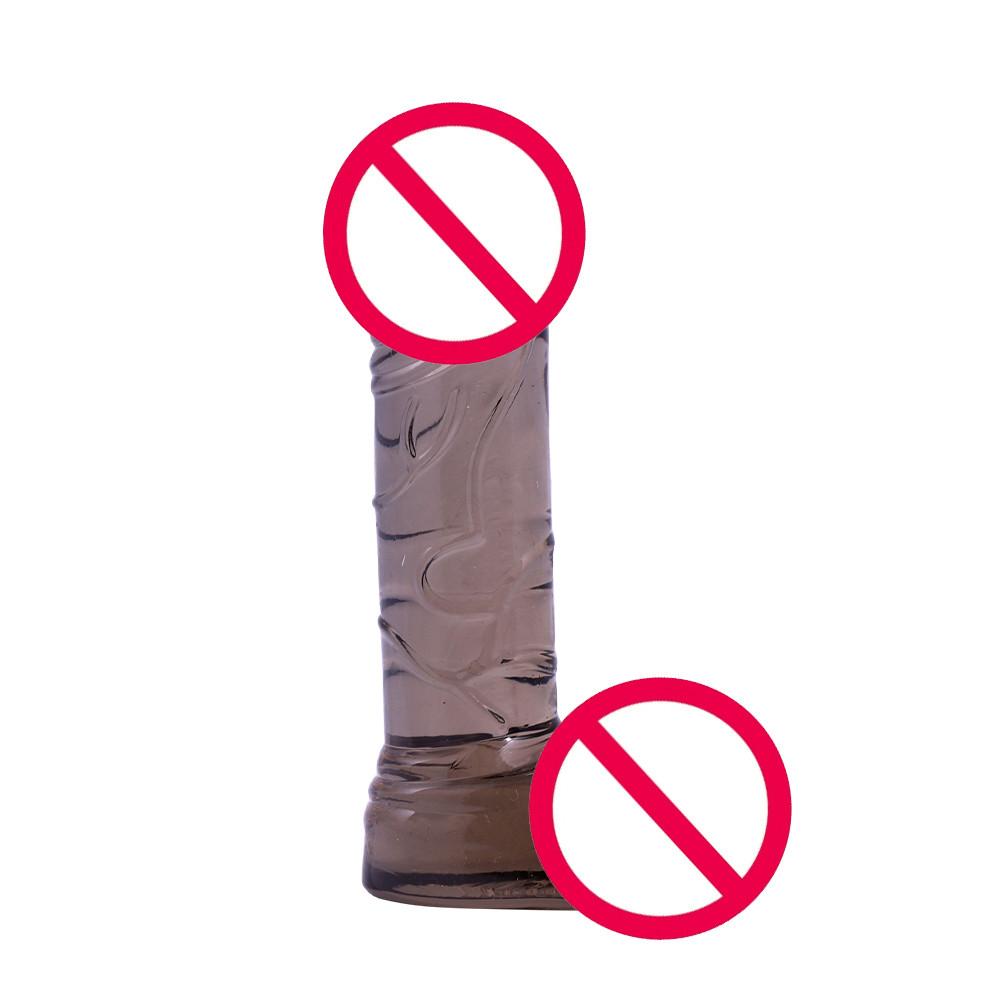 TPE realistické dildo 4,5 palce realistické s přísavkou Obrovské dildo