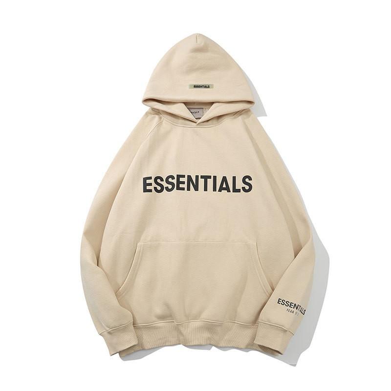 Essentials Streetwear Lielizmēra Hūdijs Pāriem -
