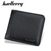Vintage Design Genuine Leather Short Wallets for Men Business ID Card Holder Cash Money Bags Purse