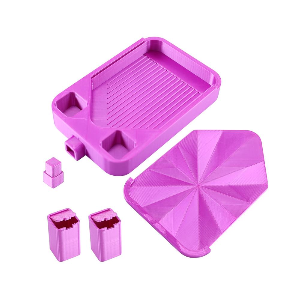 Efficient Beads Painting Accessory Tray Includes Cover And Small Bin For Spill Proof Crafting Easy To Cleaning