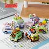 Mini Educational Building Blocks: Travel Food Truck Model Toy