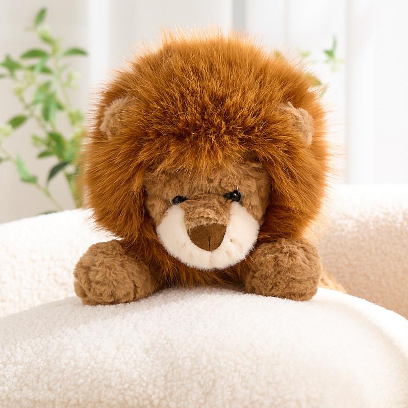 Ruyi Lion Plush Toy Animal Figurine Soft Stuffed Animal For Kids And Collectors