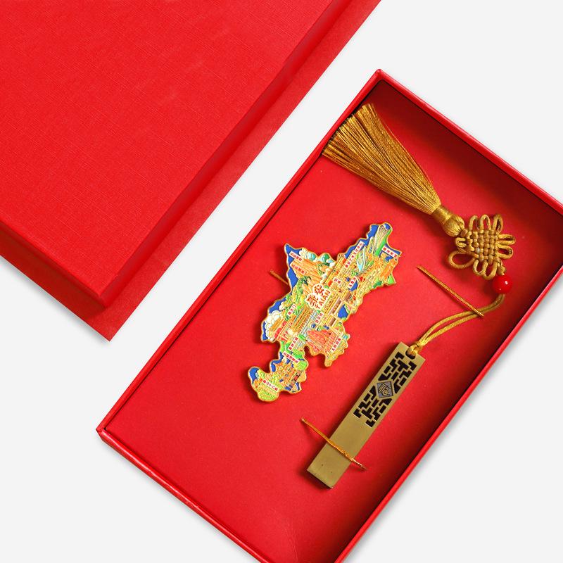 Binzhou Gelber Fluss Turm Magnet, Haifeng Pagode & Zhonghai Park. Kulturtourismus-Geschenk.