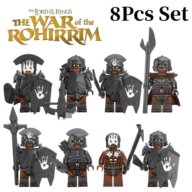Kt1033 Magic Lord Mini Figure Series Powerful Orc Xp254-261 Children's Educational Building Toy