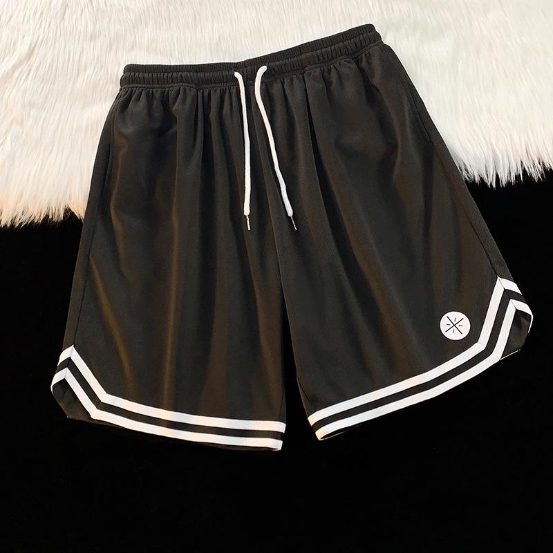 Men's Quick-Dry Ice Silk Basketball Shorts - Casual, Lightweight, Versatile Five-Point Pants