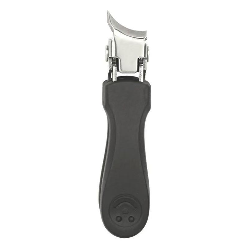 High-Grade Anti-Splash Angled Nail Clippers Set - Large Opening, Three-Piece for Grooved Nails