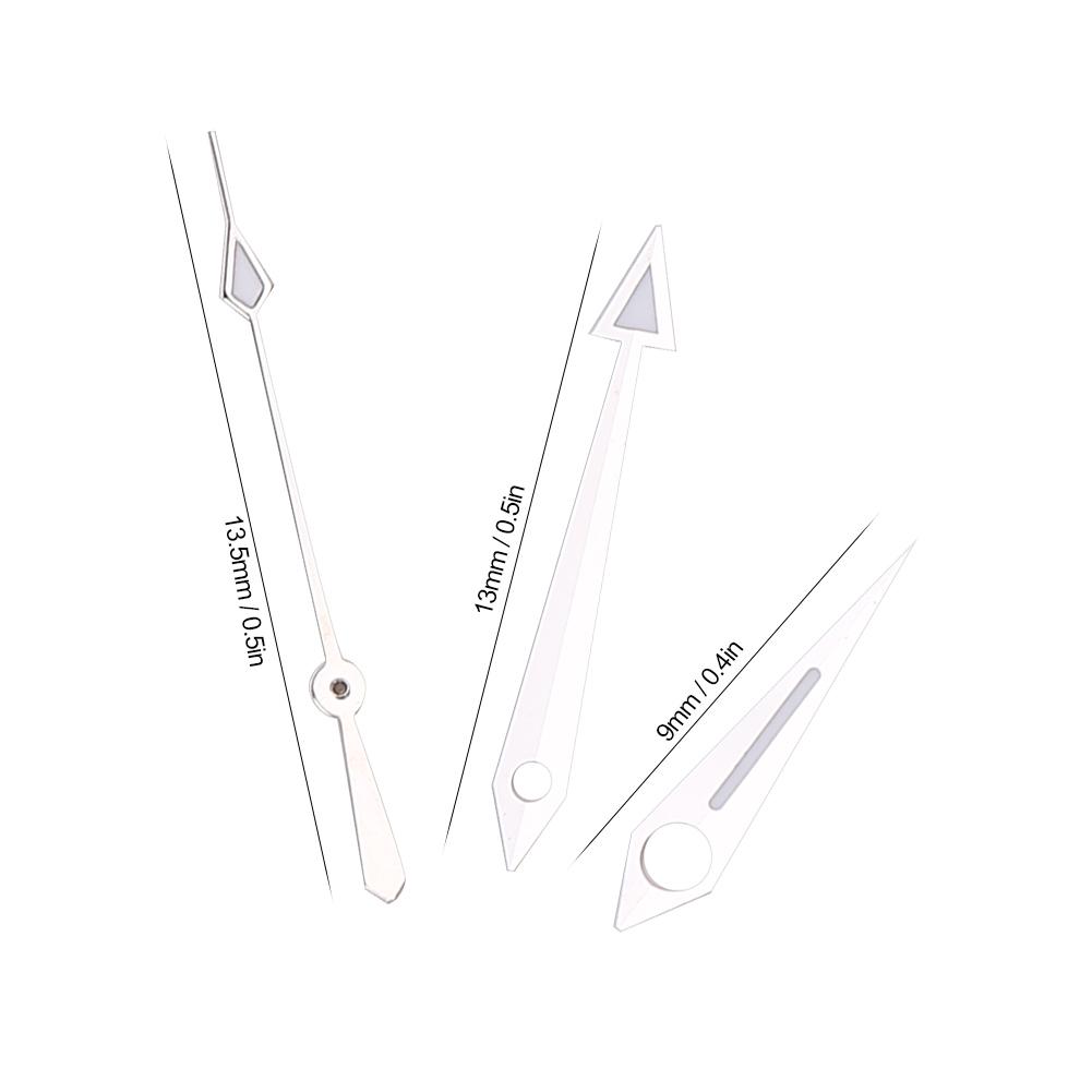 Men Watch Hour Minute Second Hands Watch Needles Fit for ETA2824 Movement Silver