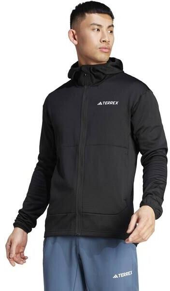Jacket Adidas TERREX Xperior Light Fleece Hooded Jacket Men Black