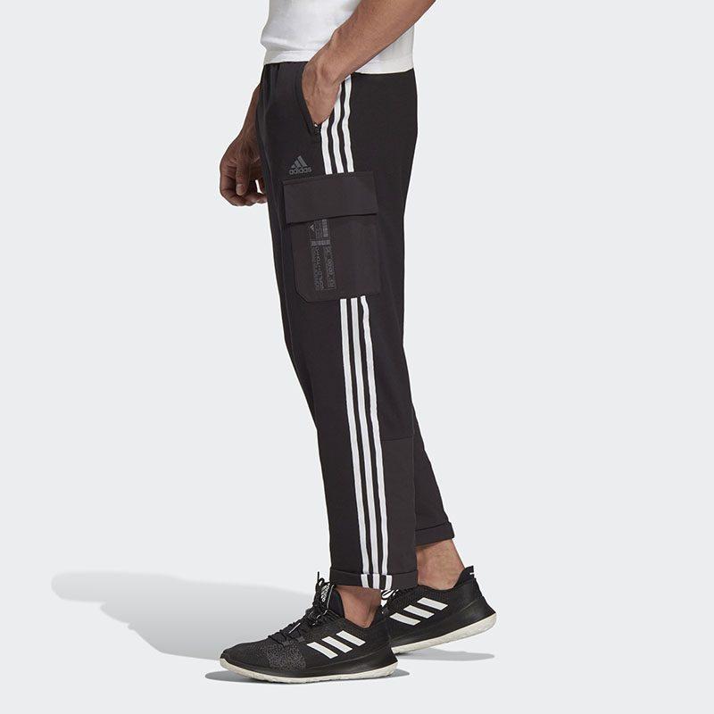 Adidas Casual Pants Men's Black Moderate Straight Fit Pants GL9635