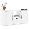 VidaXL TV Cabinet with Drawer ODDA White 79x24x40.5 Cm Solid Pine Wood, TV Stand, TV Sideboard, Multimedia Cabinet, TV Bench, 4103606