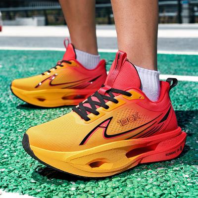 2025 New Flying Wing Breathable Shock-absorbing Running Shoes Summer Youth Racing Carbon Board Lightweight Men's and Women's Sports Shoes