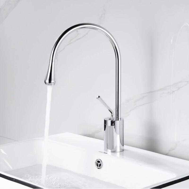 Stainless Steel Rotating Waterfall Basin Faucet