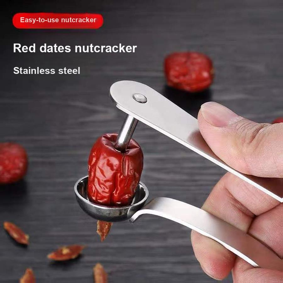 3 pcs Red Date Pit Removal Tool Household Date Core Remover Fruit Seed Remover Multi-Function Hawthorn Core Remover 1PCS 17.5*3cm