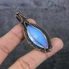 Milky Opal Handmade Copper Wire Wrap Jewelry Pendant 2.44" z0N17