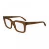 Eyeglasses Square Full Rim  Transparent Brown Frame And Clear Demo Lens Lens Sf2993232 Brown