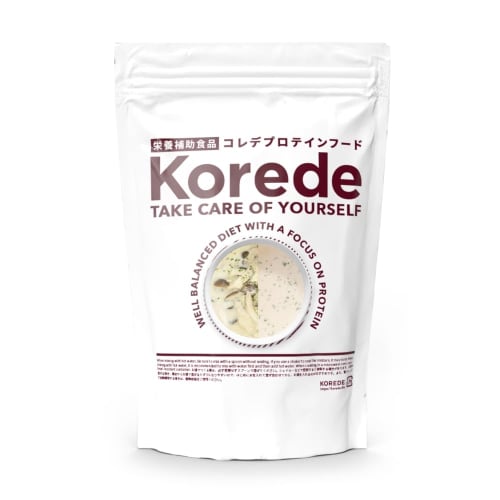 KOREDE Unsweetened Protein Soup, Mushroom Cheese, 400g, 50% Protein, Soy Protein, 20 Servings