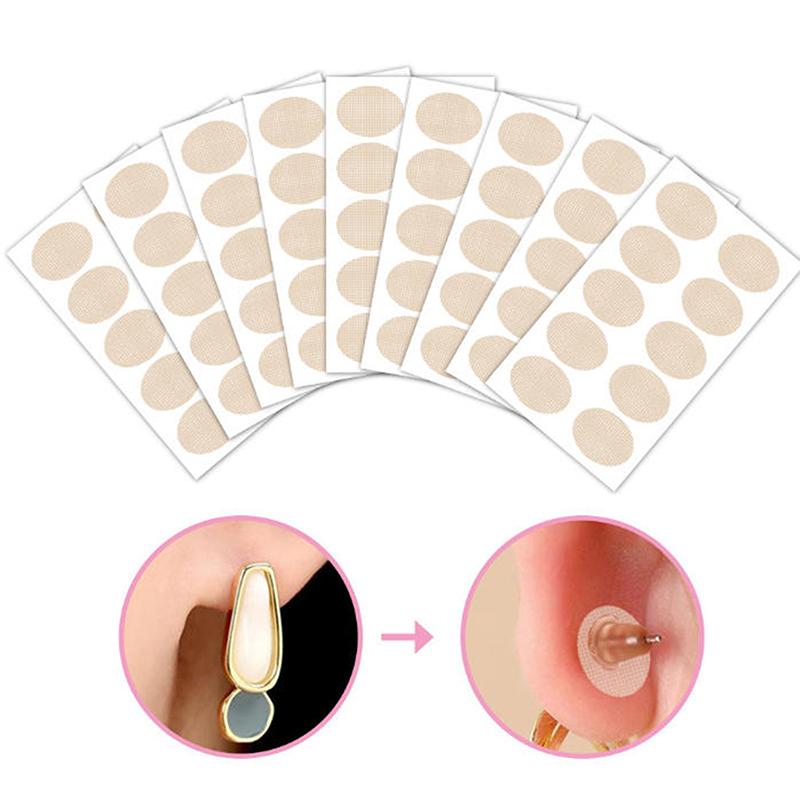 10-500 Patches Nude/Transparent Earlobe Support Stickers For Prevent Stretched Or Torn Protective Relieve Strain Daily Wear
