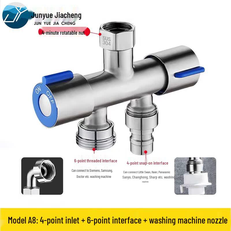JunYue JiaCheng 304 SS Dual-Control Two-Way Angle Valve