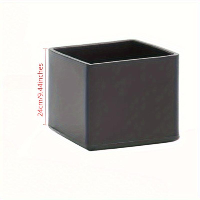 8pcs Square Rectangle Rubber Chair Leg Caps Table Feet Furniture Tube End Covers Tips Non-slip Floor Protector Pads Pipe Plugs