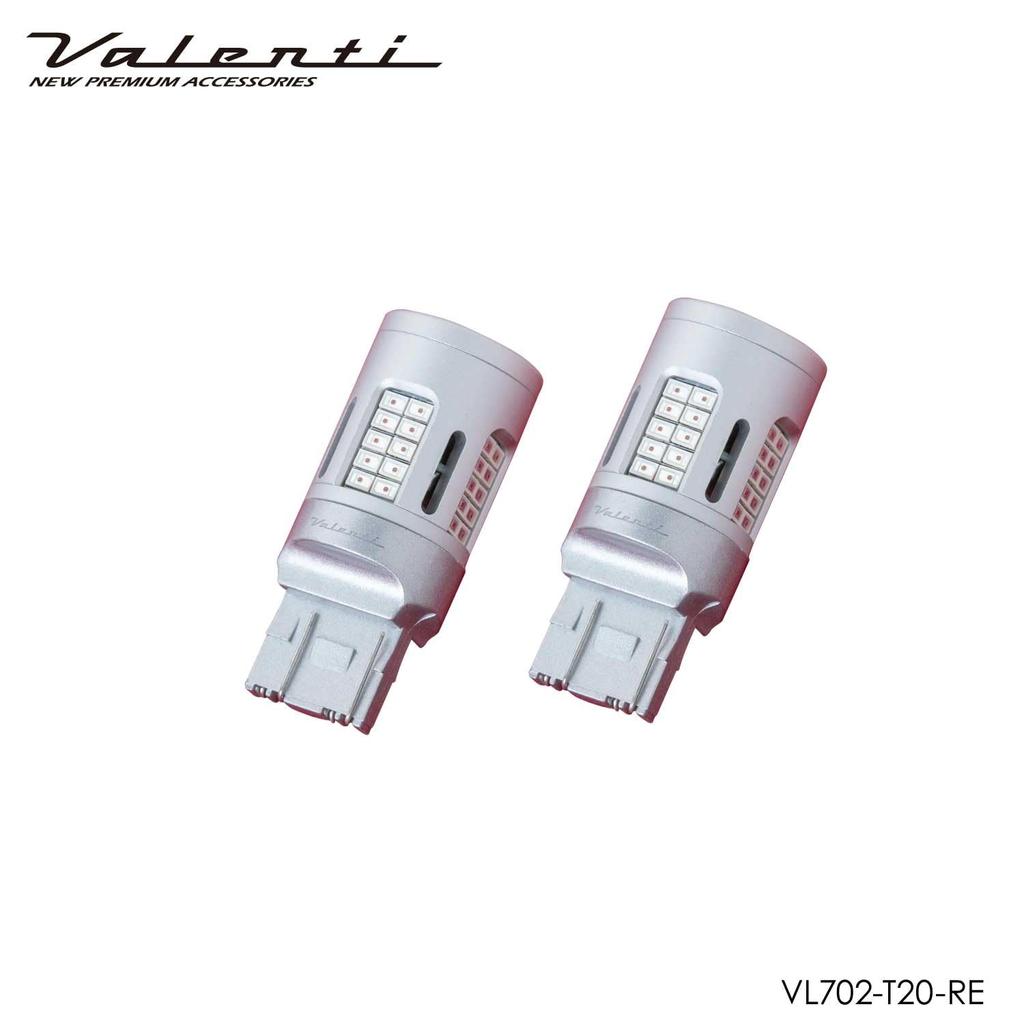 Valenti LED Light VL702 T20 VL701 T10 Tail/Brake Bulbs, Red, Red, Single/Double, 2-Pack [VL702-T20-RE] [VL701-T10-RE]