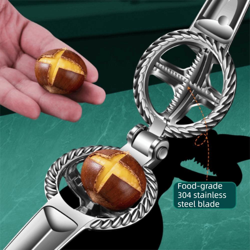 Effort-saving Chestnut Clip Rope-Patterned Edges Chestnut Opener Chestnut Shelling Tool Kitchen