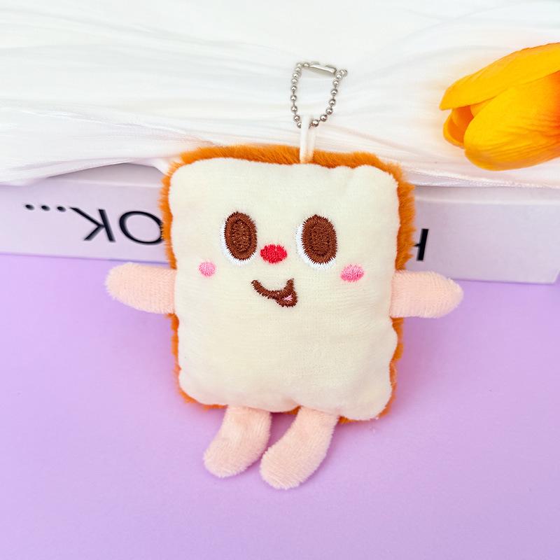 Creative Squeaky Hamburger, Fries & Chicken Leg Keychain Accessories – Street Stall Doll Machine Gifts