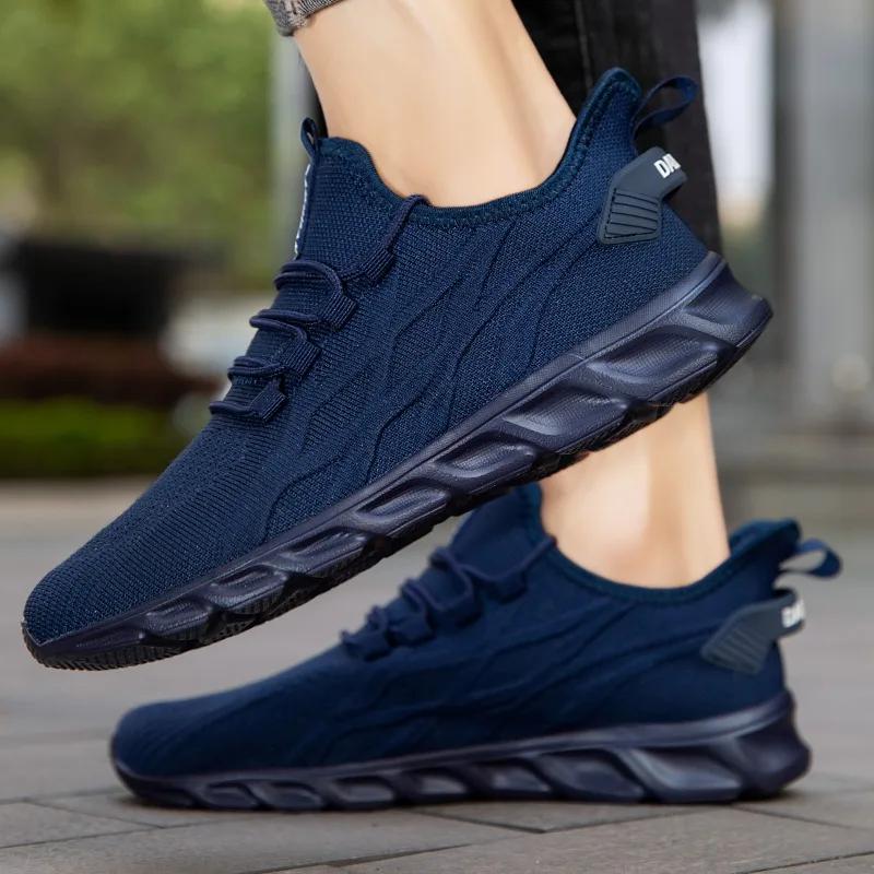 Damyuan Men Casual Sneakers Trendy Loafers Running Shoes Breathable Mesh Footwear Lightweight Vulcanized Shoes Male Zaparillas