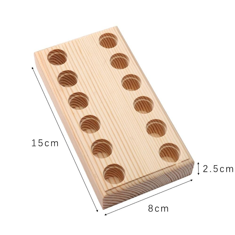 Wooden Pliers Storge Holder Mini Space Saving Craft Tool Holder with 6/812 Holes Compact Storage Plier Organizer Rack