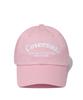 COVERNAT Serif Lettering Ball Cap Pink