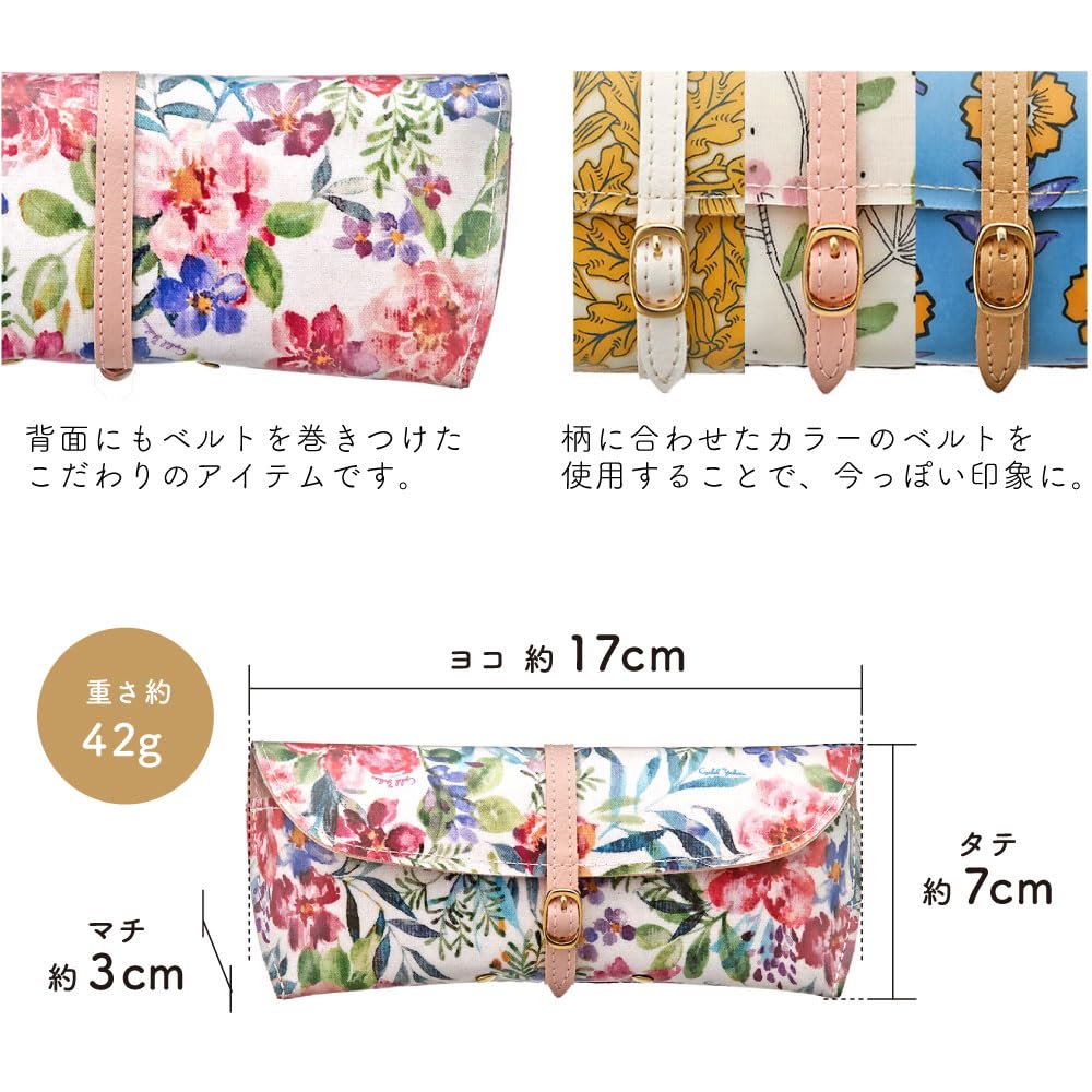 LC Eyeglass Sunglasses Floral Stylish Made In Fine Navy [Cyalel Yahata] Women's Case, Case, Lightweight, Print, Gift, Japan,