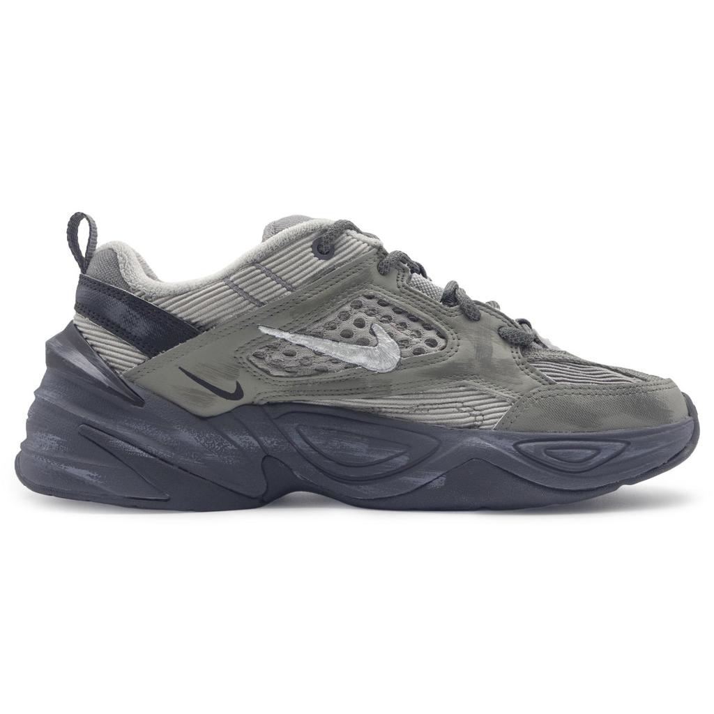 Nike M2K Tekno Abrasion Resistant, Balance, Lightweight, Height Increasing Low top Chunky Sneakers Unisex Gray BV0074-001(Team322-)