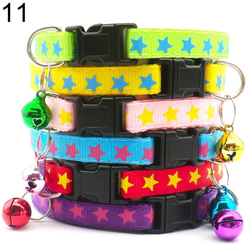100Pcs  Colorful Dog Collar Adjustable Pet Dog Collars Necklace Durable Puppy Pug Bulldog Collars For Small Dogs
