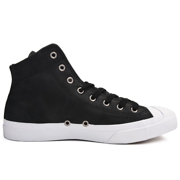 Converse Jack Purcell Comfortable Versatile High-Top Canvas Shoes Unisex Sneakers Black White 157707C