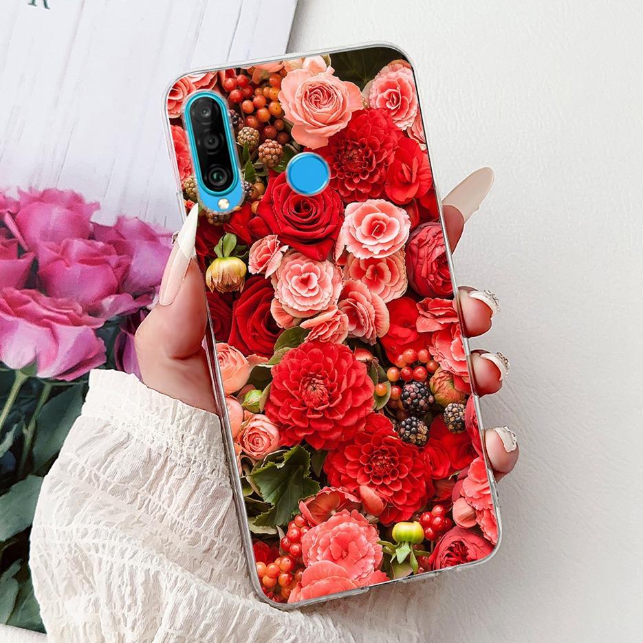 For Huawei P30 Lite Case Cool Dragon Pattern Cover Clear Silicone Soft Slim Phone Case For Huawei P30 Pro P 30 Lite P30Lite Bags