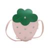 Fashion Coin Purse Cartoon Strawberry Wallet Children's Crossbody Bag Cute Diamond Strawberry Decoration Coin Purse